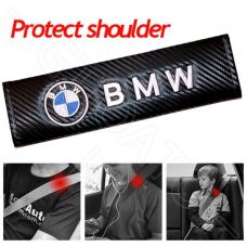 BMW Carbon Fiber Seat Belt Cover Shoulder Pad Cushion (2 pcs) LIQUIDATION